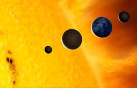 Soleil et planètes terrestres