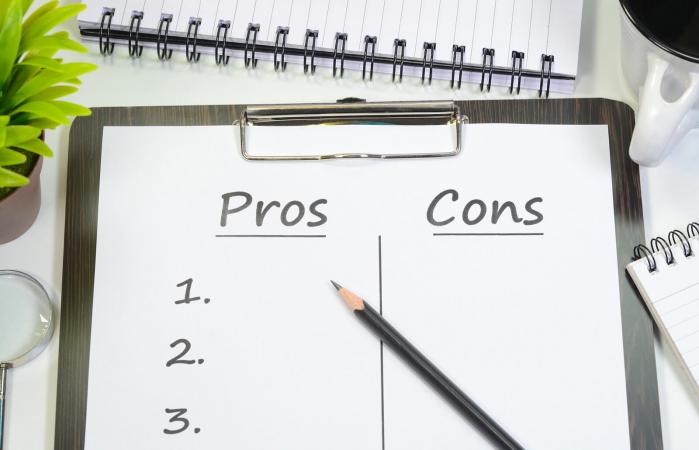 Pros and cons text