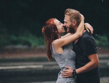 Sagittarius man with the woman he loves