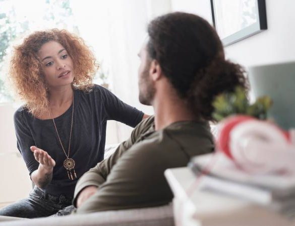 Young couple arguing