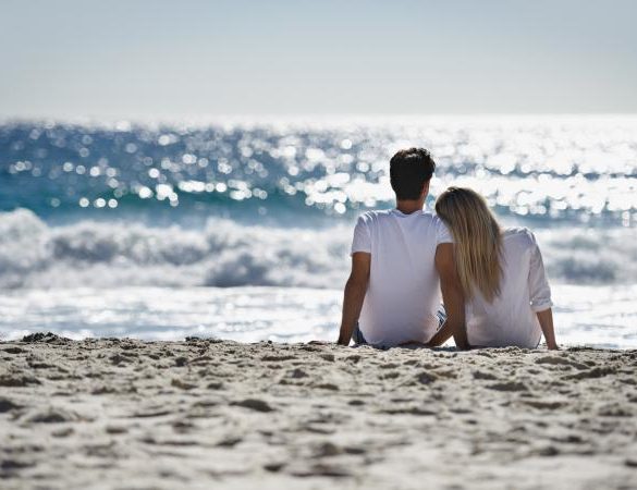 Couple reflecting on love