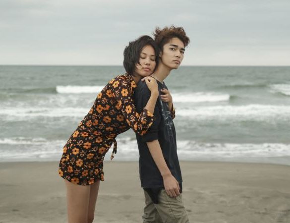 couple embracing on the beach