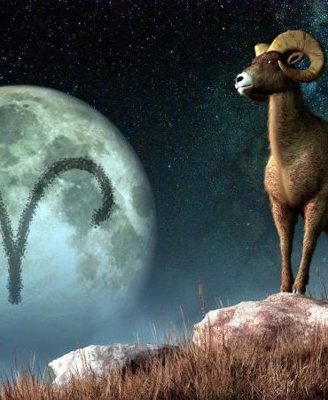 The ram flying through the sky.