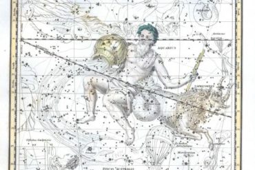 Vintage constellation map