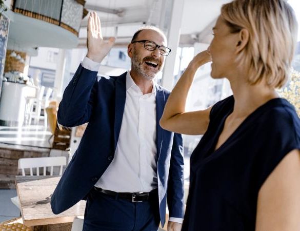 Energetic business person