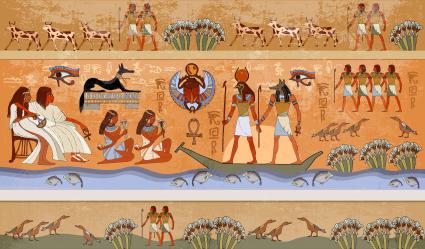 Scène de l'Égypte ancienne, mythologie