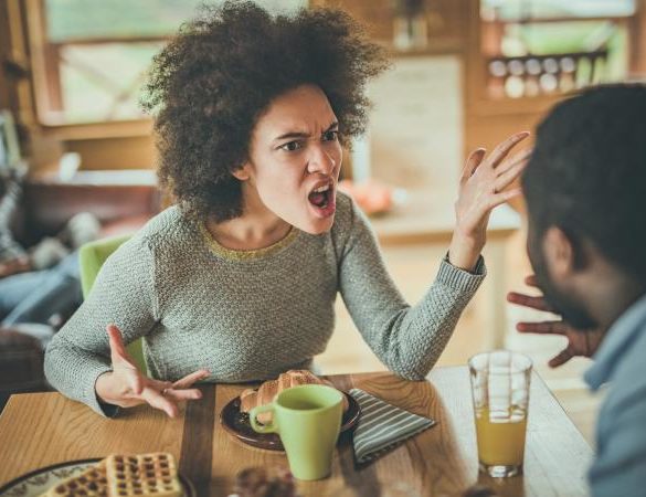 Couple arguing