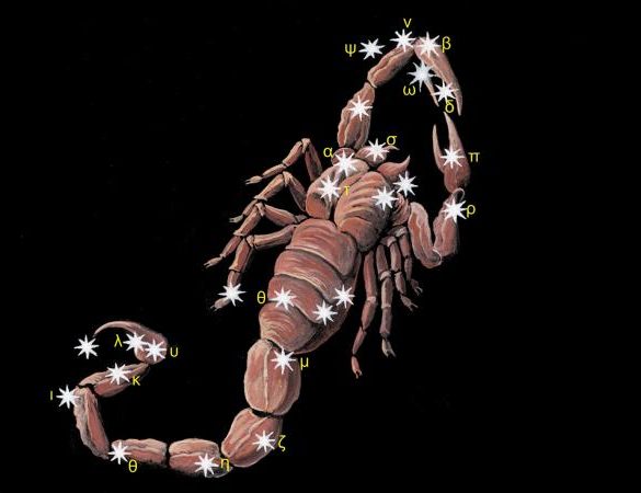 Scorpio and Sagittarius at the Galactic Center.