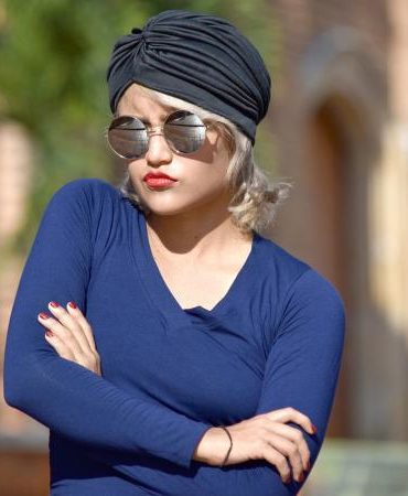 Woman Wearing Turban