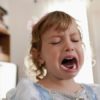 Female toddler crying