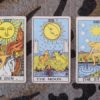 Sun, moon, star tarot cards