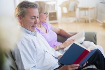 couple sitting on sofa