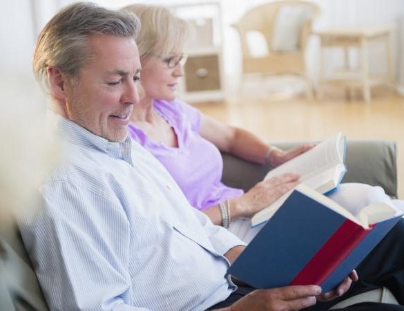 couple sitting on sofa