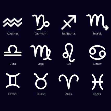 Ensemble de signes du zodiaque