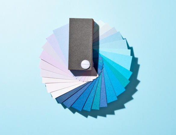 Blue Paper Color Swatch