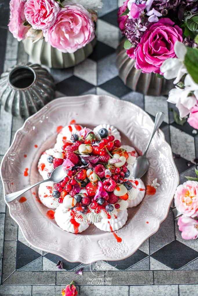 pavlova Verveine Fruits rouges- Magali ANCENAY Photographe Culinaire