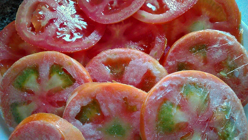 comment congeler les tomates fraîches tomates rouges en rondelle congelees